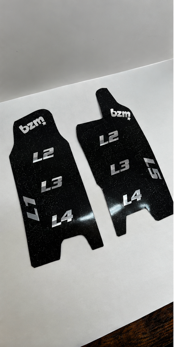 (FIRST EVER) Juiced Fork Guard Decals
